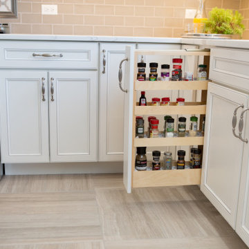 Gray and White Kitchen in St. Charles