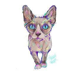 Tracey Keller Hand Illustrated Digital Pet Portraits - Paintings