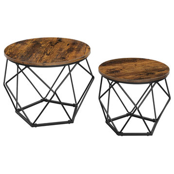 Round Coffee Table Set of 2 for Living Room