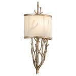 Troy Lighting - Whitman, Wall Sconce, 7.75", Vienna Bronze Finish, Hardback Cream Linen Shade - 12.5" Lamping Info: 2 x 60W Candelabra Incandescent (Not Included)