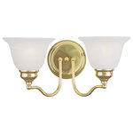 Livex Lighting - Essex Bath Light, Polished Brass - Bring a refined lighting style to your bath area with this Essex collection two light bathroom fixture.