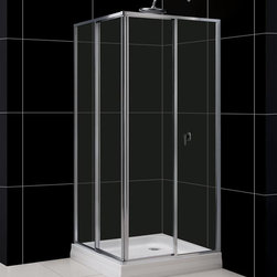 DreamLine CornerView 35" x 35" Square Shower Enclosure SHEN-8134340 - Bath Products