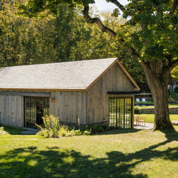 Barn-Inspired ADU & Guest Cottage in NY with NanaWall Steel Effect Doors