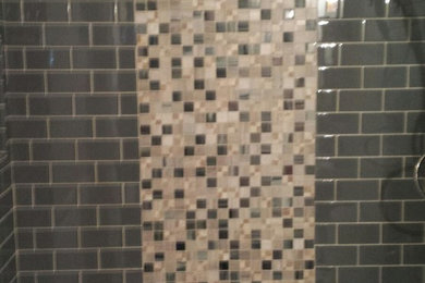 Customer Project (Taupe Gray 3x6 Glass Subway Tile)
