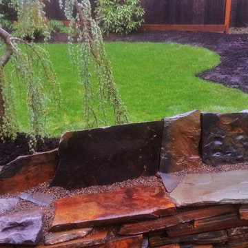 Lincoln District LandscapeMakeover 7: BEFORE Bitter-Root Patio & Sod In Progress