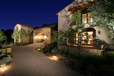 Mediterranean exterior home idea in Phoenix