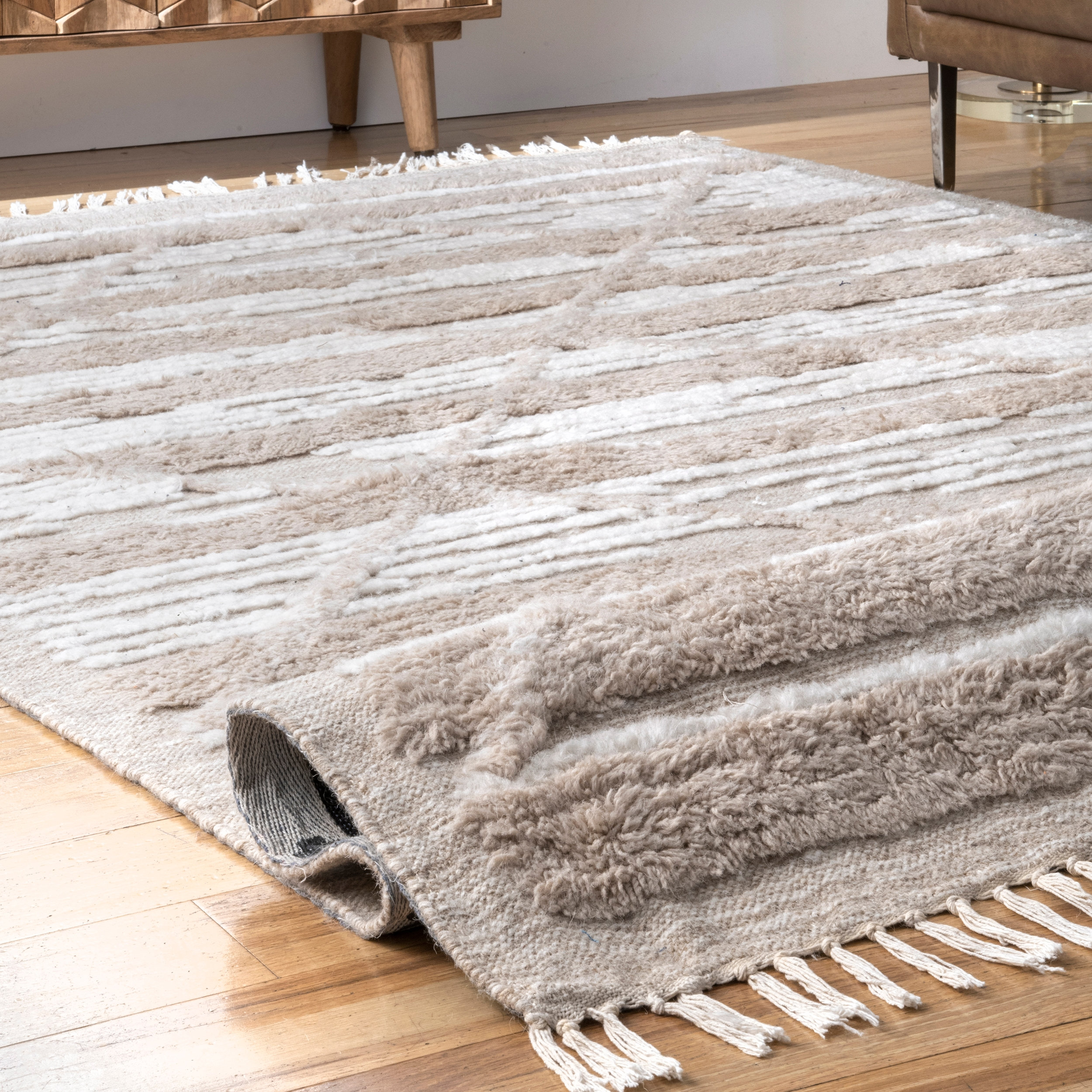 Arvin Olano x RugsUSA Bing Shag Rug, 6'x9' - Contemporary - Area Rugs ...