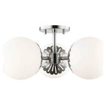 Mitzi by Hudson Valley Lighting - Paige 3-Light Semi Flush, Polished Nickel Finish - We get it. Everyone deserves to enjoy the benefits of good design in their home, and now everyone can. Meet Mitzi. Inspired by the founder of Hudson Valley Lighting's grandmother, a painter and master antique-finder, Mitzi mixes classic with contemporary, sacrificing no quality along the way. Designed with thoughtful simplicity, each fixture embodies form and function in perfect harmony. Less clutter and more creativity, Mitzi is attainable high design.