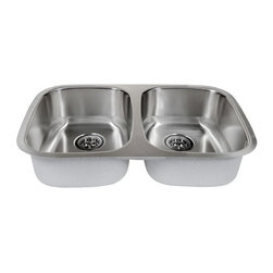Miseno - Miseno MSS2918C 29-1/8" Undermount Double Basin Stainless Steel - 16 Gauge - Kitchen Sinks