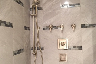 Inspiration for a mid-sized modern bathroom remodel in Other