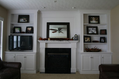 Photo of a mid-sized contemporary living room in Other.