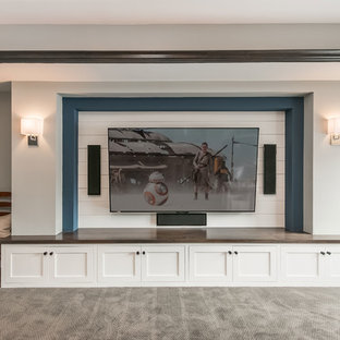 This is an example of a traditional basement in Minneapolis.