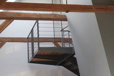 Scheune eines Dreiseithofs - Treppendetail