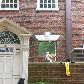 Brick Repair: Brick In Old AC Unit