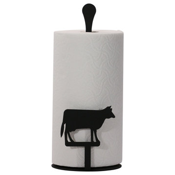 Rooster Paper Towel Stand, Cow