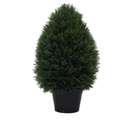 Vickerman 24" Cedar Teardrop Shaped, Pot, UV