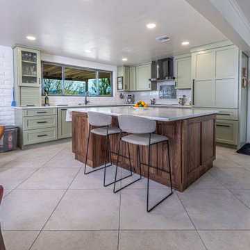 Complete Transitional Two Tone Kitchen Remodel