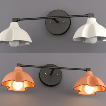 Naaya Ceramic Scoop Vanity Lights
