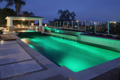 Pool - contemporary pool idea in Orange County