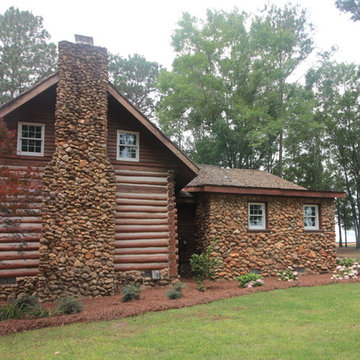 Rabbit Ridge Farm - Log Cabin Master Bath, Dressing Room & Laundry Room