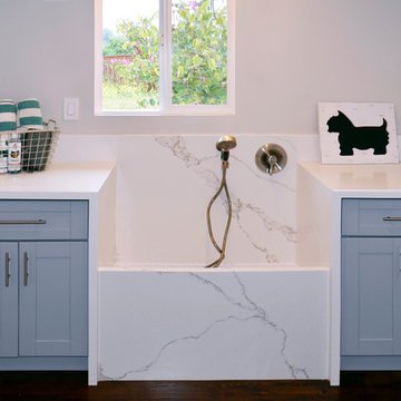 Transitional Kitchen + Bathrooms + Doggy Bath Station