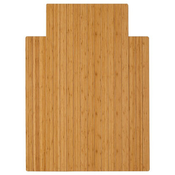 Anji Mountain Bamboo Roll-Up Chairmat 36"x48" with lip, 36"x48"