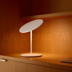Circa Table Lamp with ABS Shade in White - Table Lamps
