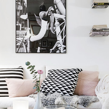Prints on the wall