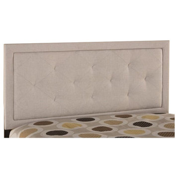 Atlin Designs Fabric Upholstered King Panel Headboard in Cream
