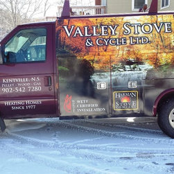 One of our work vans. - Products