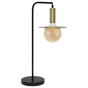 Simple Designs Orb Table Lamp Black