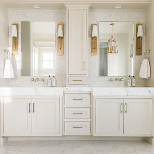 75 Beautiful Bathroom With Recessed Panel Cabinets Pictures