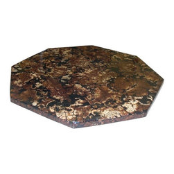 Octagonal Coconut Veneer Lazy Susan - Pantry And Cabinet Organizers