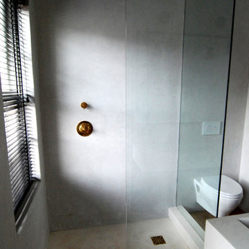 Grey Tadelakt Bathroom - Greenwich Village - New York City