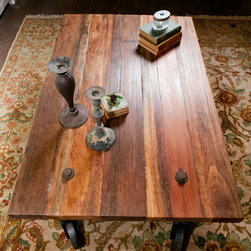 Rustic Rail Cart Table 3 - Coffee Tables