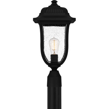 Quoizel MUL9009MBK Mulberry Outdoor 1 Light Post in Matte Black