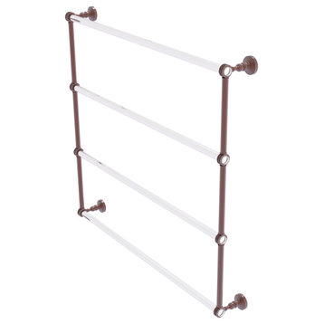 Pacific Grove 4 Tier 36" Ladder Towel Bar with Dotted Accents, Antique Copper