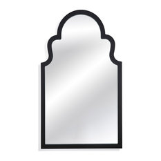 Bassett Mirror Elberta Wall Mirror in Black Lacquer Finish M3665EC