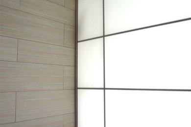 Example of a small minimalist home design design in Boston