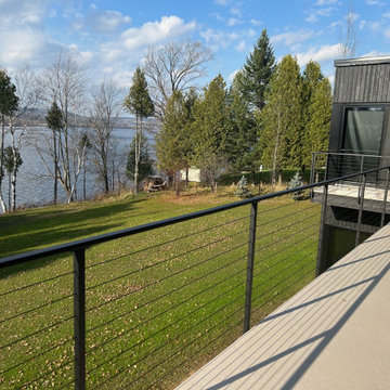 Indoor and outdoor cable railing project in Quebec, Canada