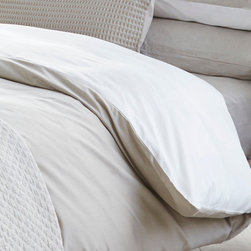 Duet Cotton Sateen Taupe/Milk - Bedding