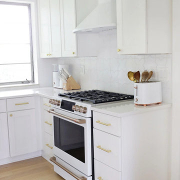 White Wash Star and Cross Kitchen Backsplash