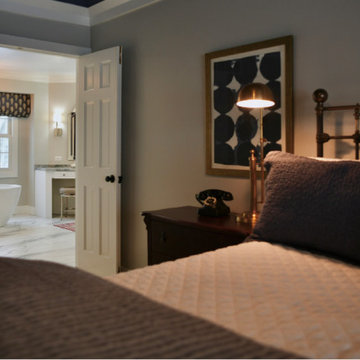 French Country Master Bedroom with a Modern kick