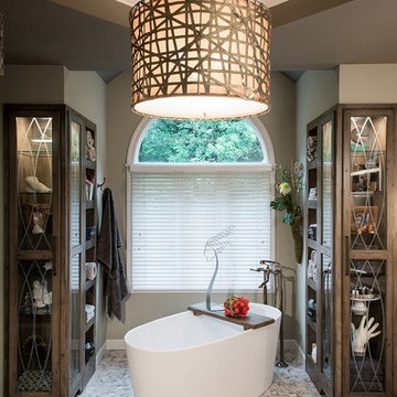 Bohemian Chic Master Bathroom