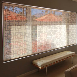 Delia Shades' "Square Lattice" - Roller Shades