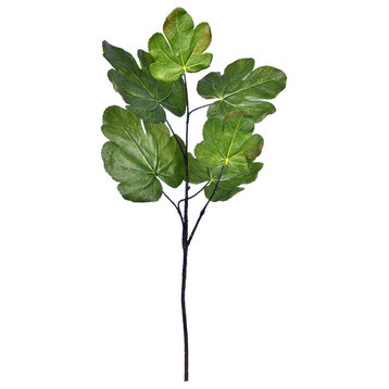 Vickerman 26" Green Fig Leaf Spray Pk/3