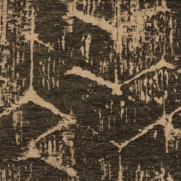 Francis Abstract Design Chenille Jacquard Upholstery Fabric, Otter