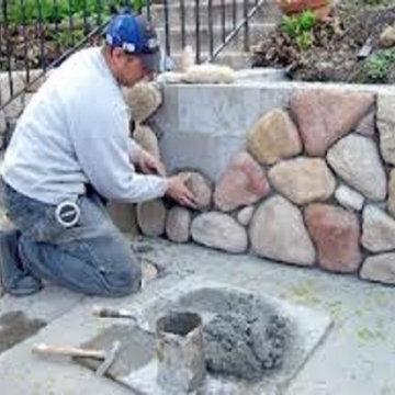 Installation of Rock and Stone Retaining Walls