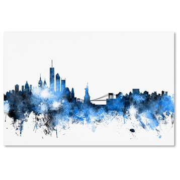 "New York Skyline III" Canvas Art by Michael Tompsett
