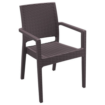 Compamia Ibiza Outdoor Dining Armchairs, Set of 2, Brown